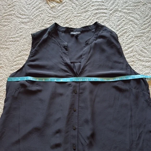 Eileen Fisher Silk Georgette Crepe Sleeveless Shirt 1X - Picture 7 of 10